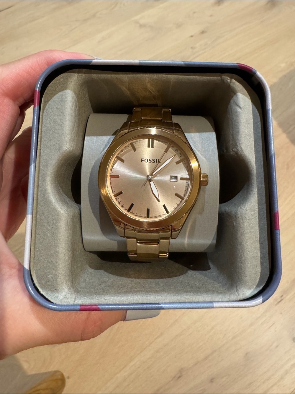 Fossil Women’s Gold Stainless Steel Bracelet Watch - Classic Date